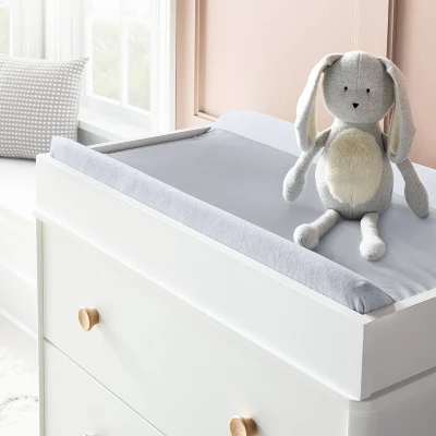 Wipeable Changing Pad Cover - Solid Heather Gray - Cloud Island™