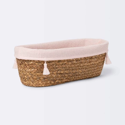 Natural Weave Oval Storage Bin With Waffle Weave Liner - Cloud Island™ - Image 5