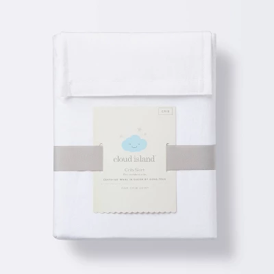 Crib Skirt - Solid White - Cloud Island™ - Image 2