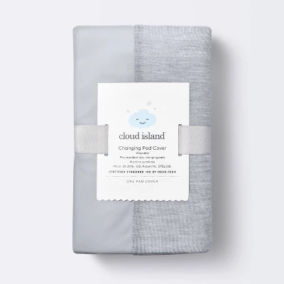 Wipeable Changing Pad Cover - Solid Heather Gray - Cloud Island™ - Image 2