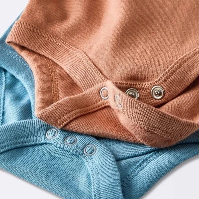 Baby 7pk Short Sleeve Bodysuit - Cloud Island™ Orange - Image 3