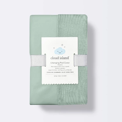 Wipeable Changing Pad Cover - Solid Sage Green - Cloud Island™ - Image 2