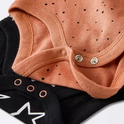 Baby 4pk Short Sleeve Bodysuit - Cloud Island™ Black - Image 3