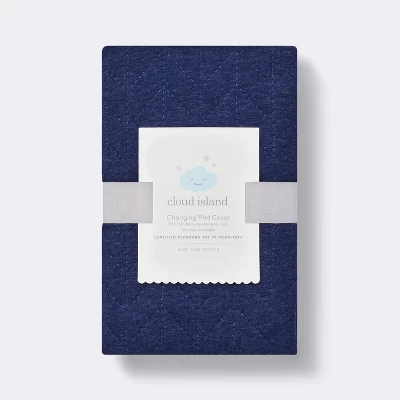 Changing Pad Cover Navy Chevron - Cloud Island™ Navy - Image 3