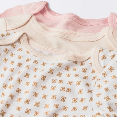 Baby Girls' 3pk Modal Bodysuit - Cloud Island™ Pink - Image 2